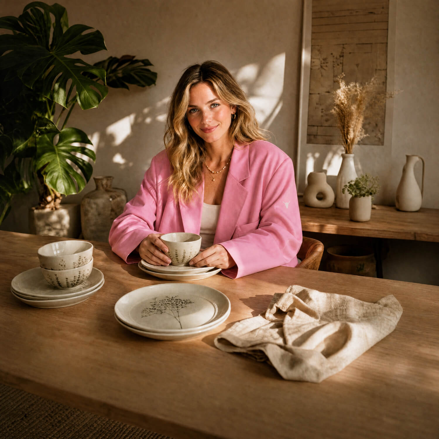 Bloomingville Bea servies: botanisch, zacht en vol rustig karakter