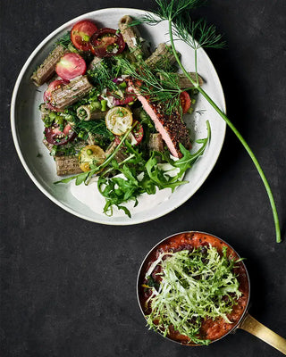 Rogge Maccheroni met Zalm & Quinoa: Scandinavische Inspiratie met Nicolas Vahé