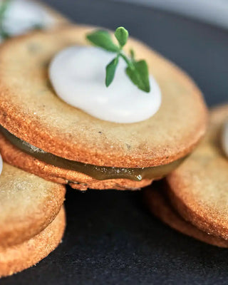 Scandinavische charme: thyme pistachio shortbread met Nicolas Vahé
