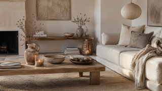 Scandinavisch interieur met lichte kleuren, natuurlijke materialen en rustige styling