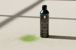 Bladgroen verwijderen uit tapijt, bank of vloer: zo pak je groene vlekken aan met James