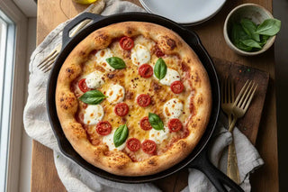 Crispy pan pizza: knapperig, luchtig en precies goed voor een rustige avond