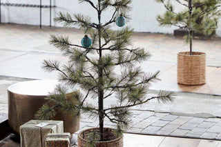 House Doctor Peuce artificial Christmas tree, natural, 125 cm, in a Scandinavian interior