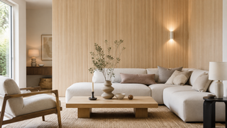 Paneles de madera en la pared