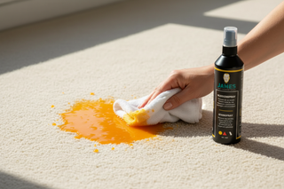 Jusvlek verwijderen? Zo red je bank, tapijt en vloer met James