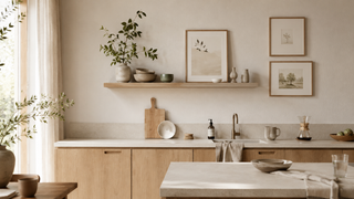 Cómo decorar una pared de cocina al estilo escandinavo