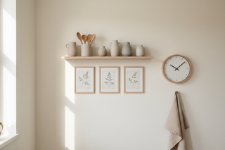 Keukenmuur decoreren in Scandinavische stijl: 10 rustige ideeën voor meer sfeer