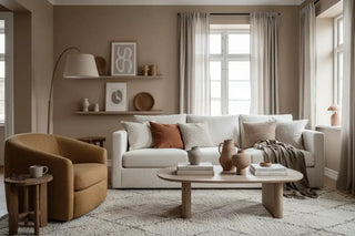 Woonkamertrends 2026: Scandinavische rust, zachte warmte en tijdloos design