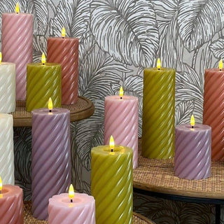 Led kaarsen roze - Het Adres