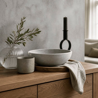 Hout en betonlook