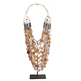 Schelpenketting op standaard Lombok groot