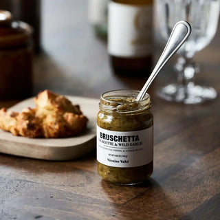 Bruschetta courgette et ail des ours - Het Adres