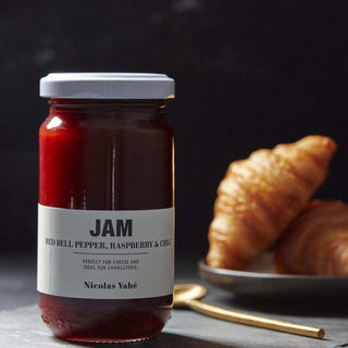 Jam frambozen, paprika en chili - Het Adres
