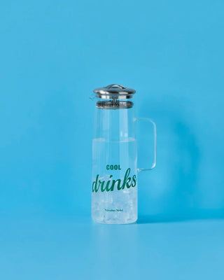 Borraccia con coperchio Strain Trasparente Argento 1,5 liter