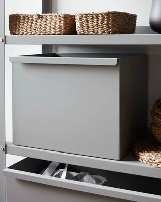 Contenitore per scaffale Rack grigio