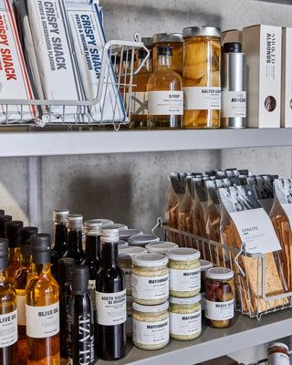 Trolley Regal auf Rollen grau mit fünf Ablagen