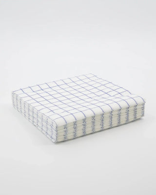 Servetten Check Blauw 20x20 cm