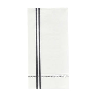 Servetten Stripe grijs papier 12 stuks