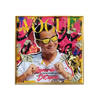 Pop-Art-/Street-Art-Gemälde Leonardo – handgemaltes Canvas 60x60 cm