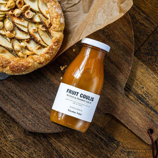 Fruit coulis met mango en passie fruit - Het Adres