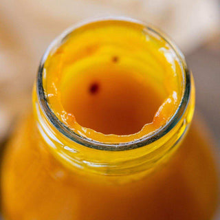 Fruit coulis met mango en passie fruit - Het Adres