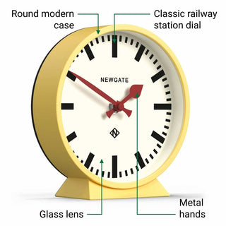 M réveil Railway jaune 16cm