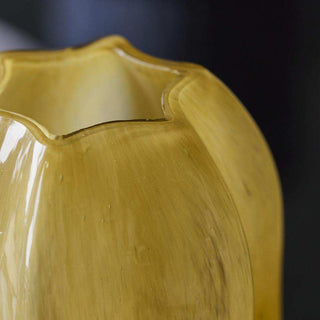 Vaas Nixi amber 22cm - Het Adres