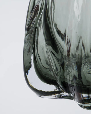 Photophore Curva verre gris fumé 15cm