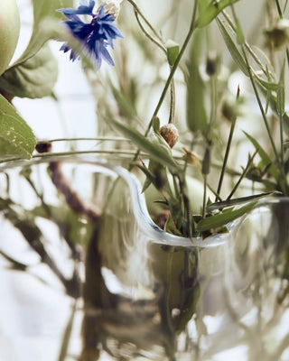 Jarrón Plis transparente 17cm