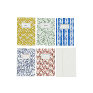 Wenskaarten set met enveloppen - set van 6