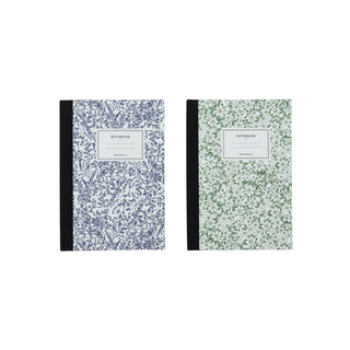 Notitieboek groen / blauw - set van 2