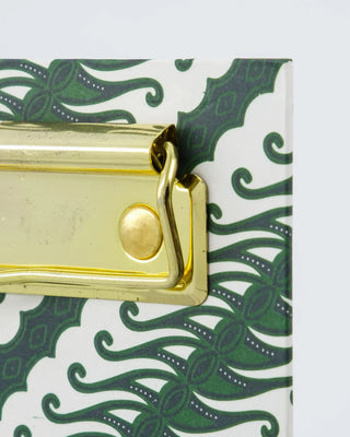 Portapapeles con clip verde - set de 2