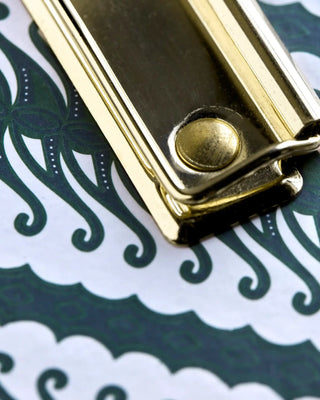 Portapapeles con clip verde - set de 2