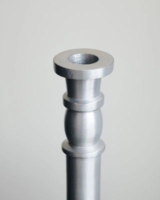 Kaarsenstandaard Jersey zilver geoxideerd 20cm