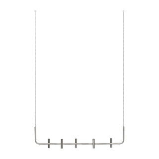 Kandelaar Maxi antiek zilver hangend metaal 102cm