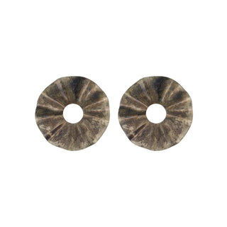 Anillos para velas Flolo marrón antiguo - 2 unidades