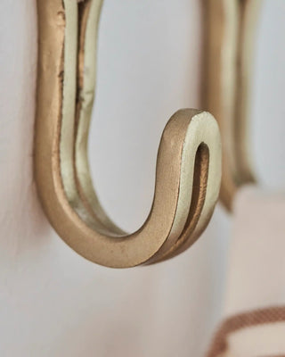 Haak Yra messingkleur - 4 stuks