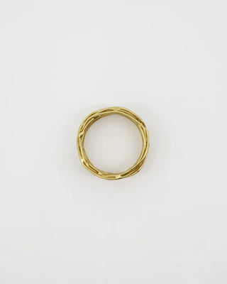 Gouden servetringen van metaal - 4 stuks