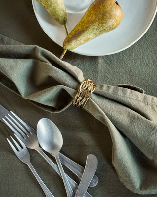 Gouden servetringen van metaal - 4 stuks