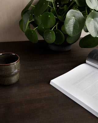 Esstisch Slated schwarz Mangoholz 70x70cm