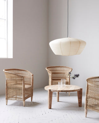 Tavolino Bali rotondo in legno di mango 80cm