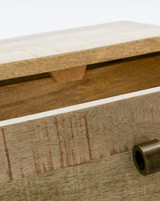 Table console naturel Bedsi bois de manguier 35cm