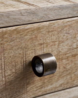 Table console naturel Bedsi bois de manguier 35cm