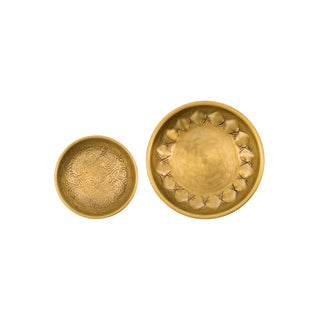 Bandeja Una aluminio color dorado - 2 unidades