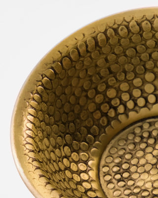 Schaal Baku goudkleurig aluminium - 3 stuks