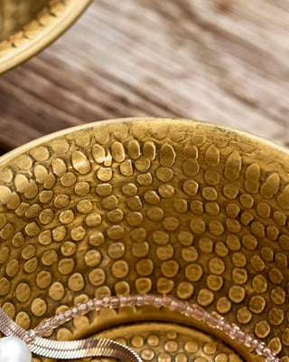 Schaal Baku goudkleurig aluminium - 3 stuks