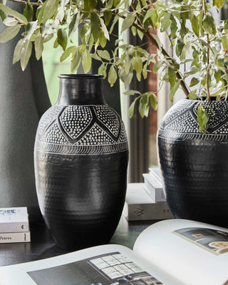 Jarrón Bloss negro 38cm