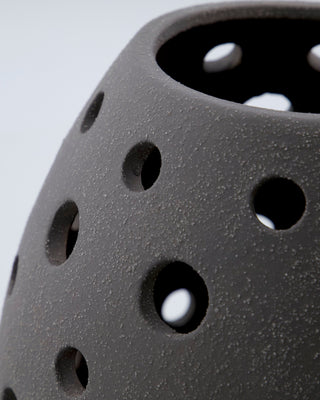 Candelabro Artie gris cerámica 25cm