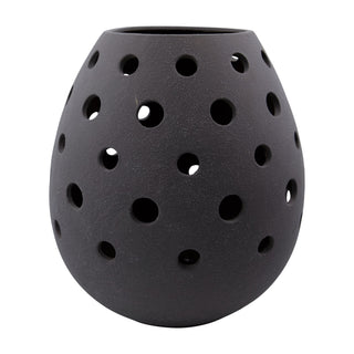 Kandelaar Artie grijs aardewerk 35cm