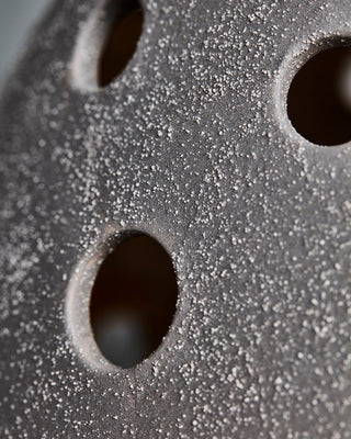 Candle Holder Artie grey earthenware 35cm